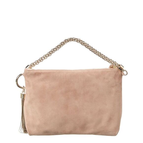 Jimmy Choo Callie Chain Strap Suede Pouch - Picture 2 of 3